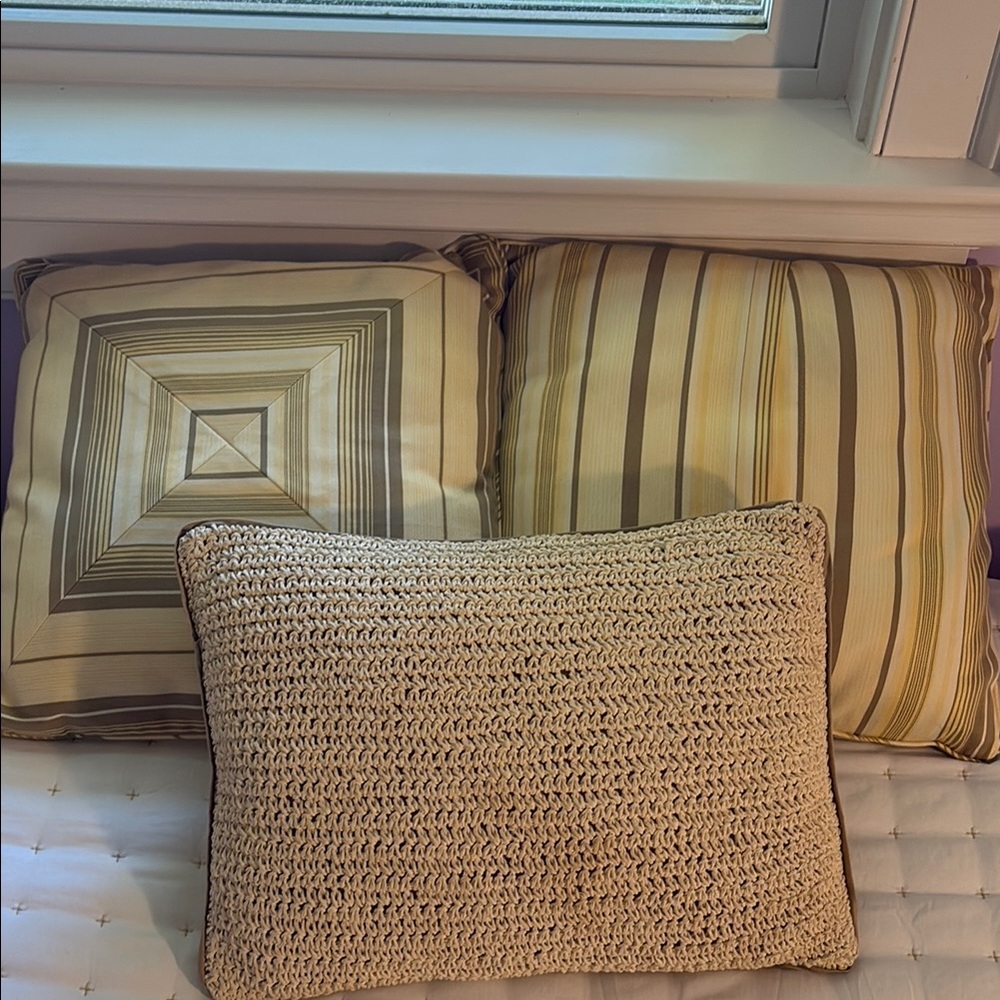 Nautica Set of Three Decorative Throw Pillows